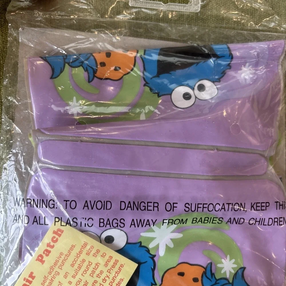 Vintage 2004 Sesame‎ Street Cookie Monster Arm Floaters 1 Pair New In Package